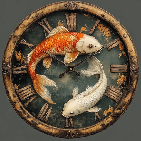 木刻钟与鱼