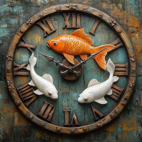 木刻钟与鱼