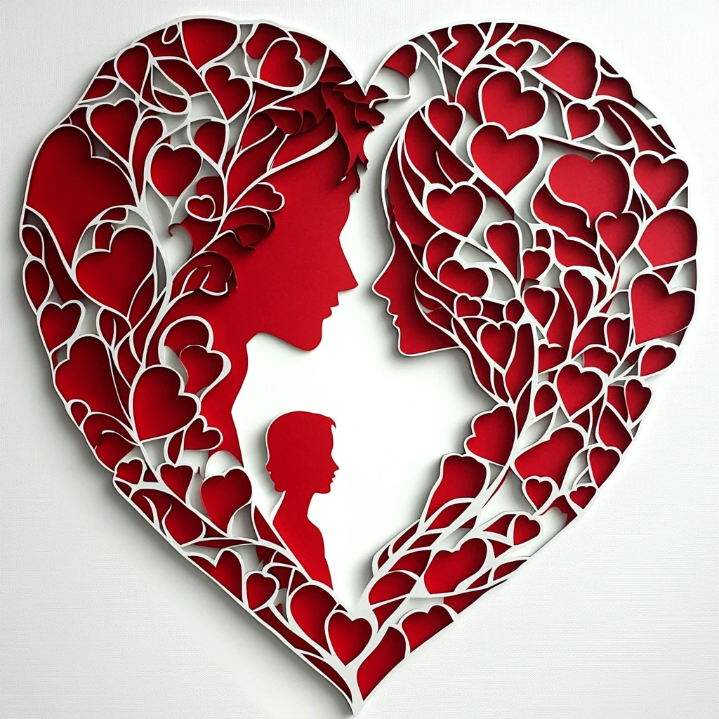 情人节剪纸男女