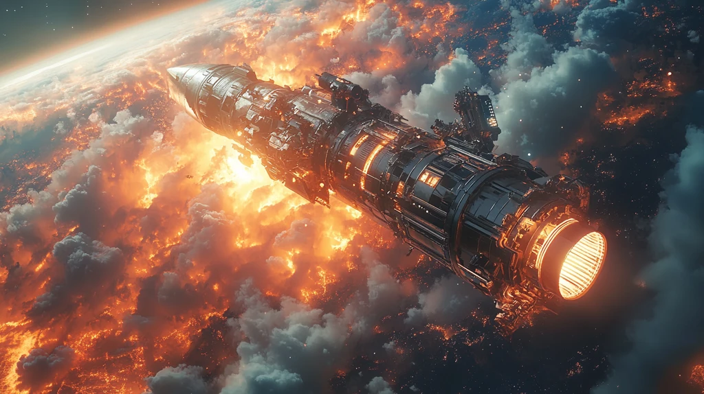 宇航员火箭空间站