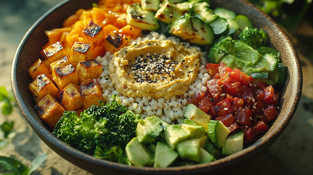 蔬菜豆腐芝麻饭