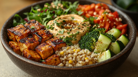 蔬菜豆腐芝麻饭