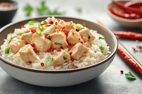 鸡丝炒饭与调料