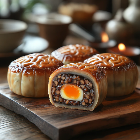 红豆蛋黄球