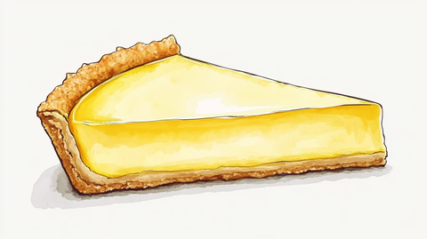 手绘手绘半熟芝士蛋糕