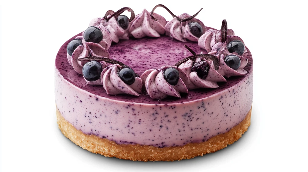 蓝莓蛋糕元素