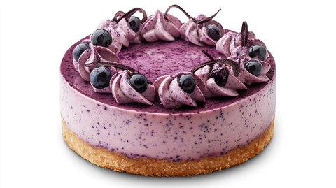 蓝莓蛋糕元素