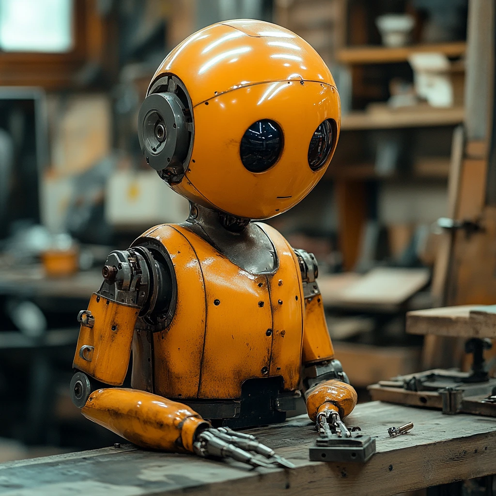 机器人使用抛光机