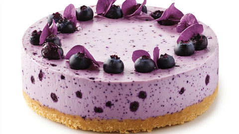 蓝莓味芝士蛋糕
