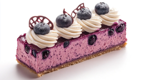 蓝莓蛋糕元素