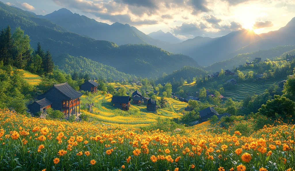 青山梯田油菜花