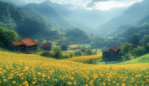 青山梯田油菜花