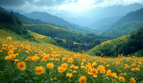 青山梯田油菜花