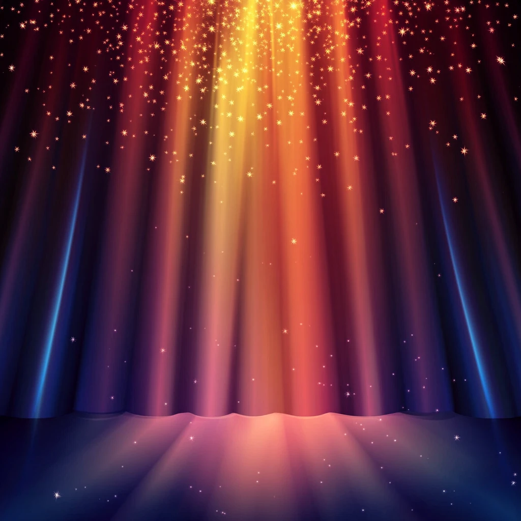 渐变舞台背景炫彩背景