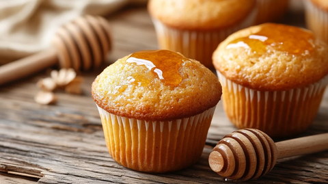 网红食品蜂蜜小蛋糕