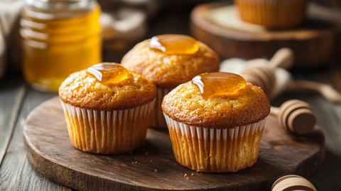 网红食品蜂蜜小蛋糕