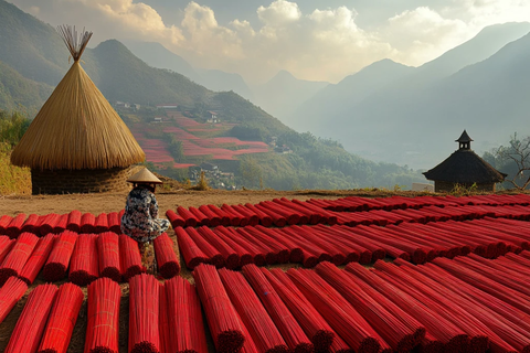 香火缭绕的香田