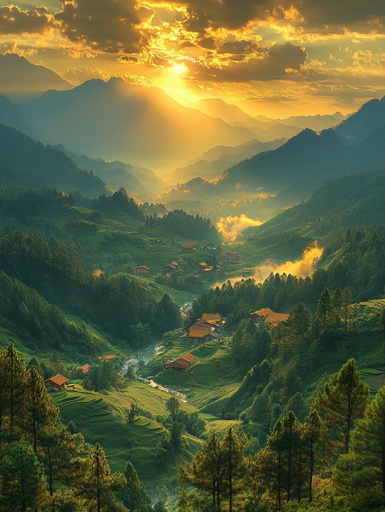 金色裂缝黑云山