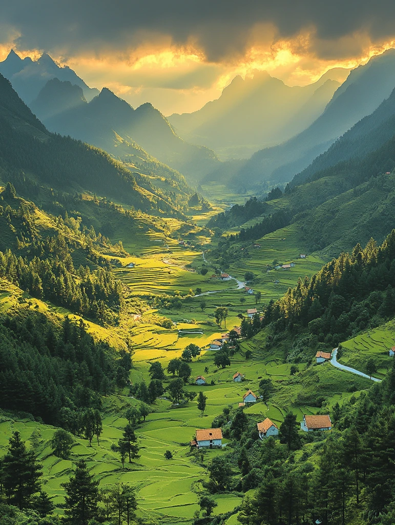 金色裂缝黑云山