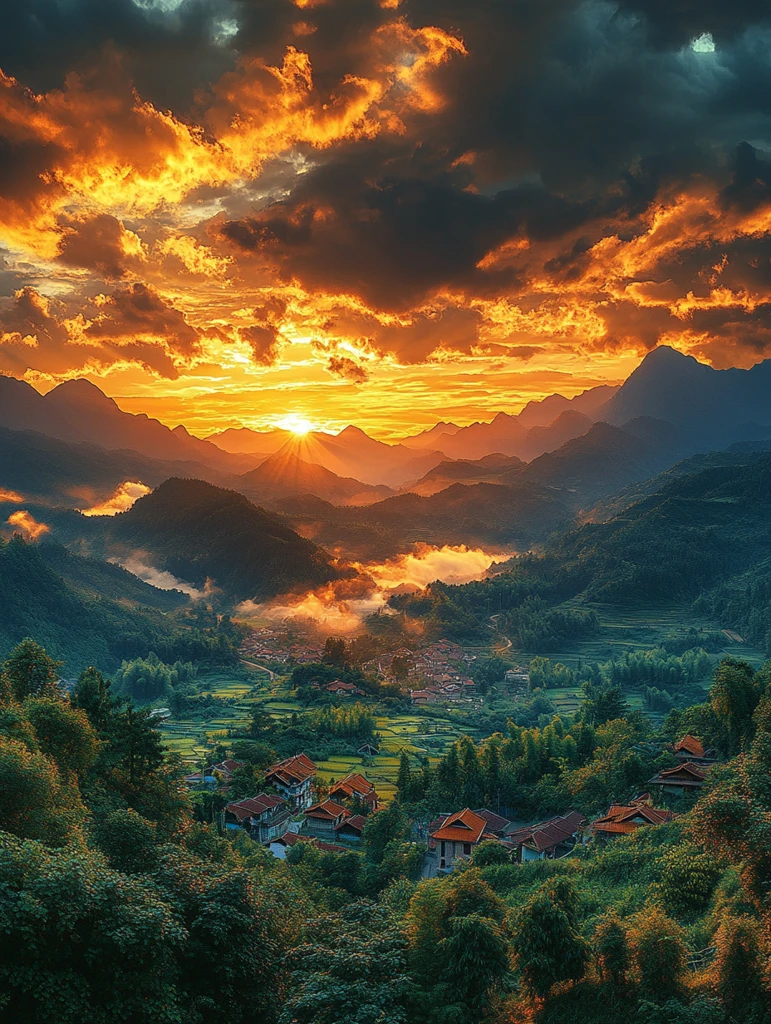 金色裂缝黑云山