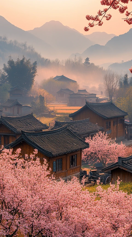 村民与稻田生活