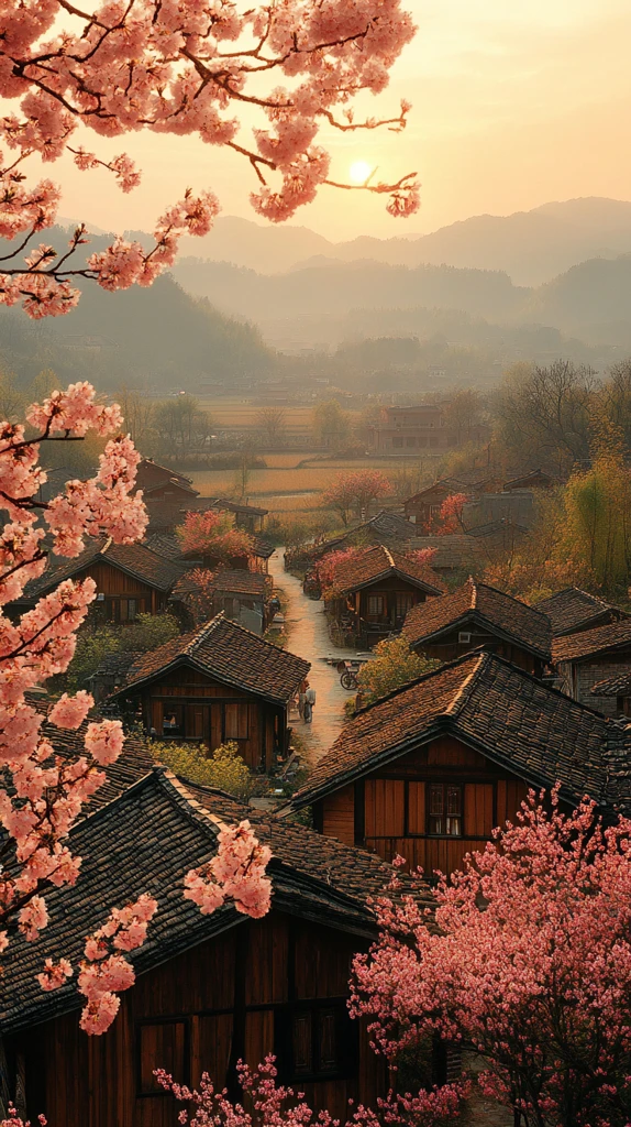 村民与稻田生活