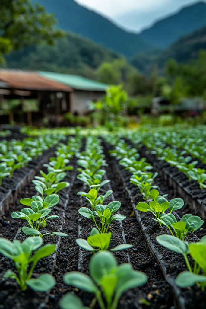 蔬菜苗圃全景图