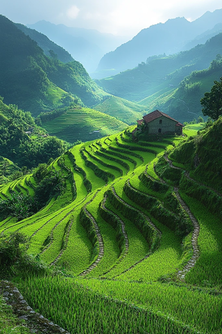 绿意梯田