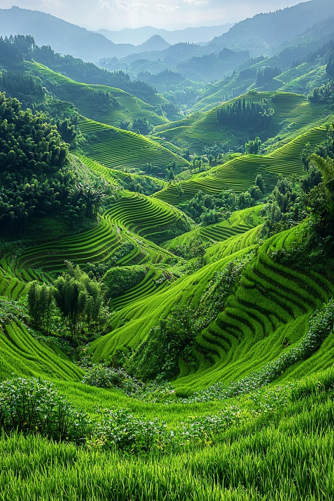 绿意梯田