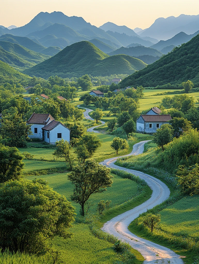 绿野村庄风光