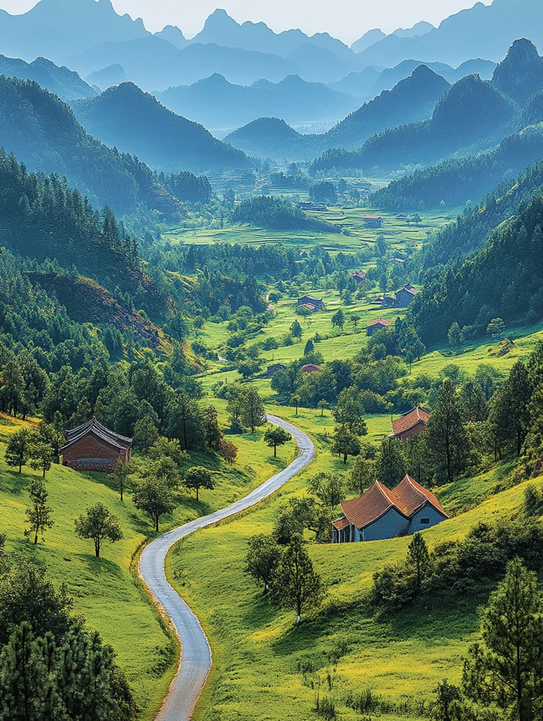 绿野村庄风光