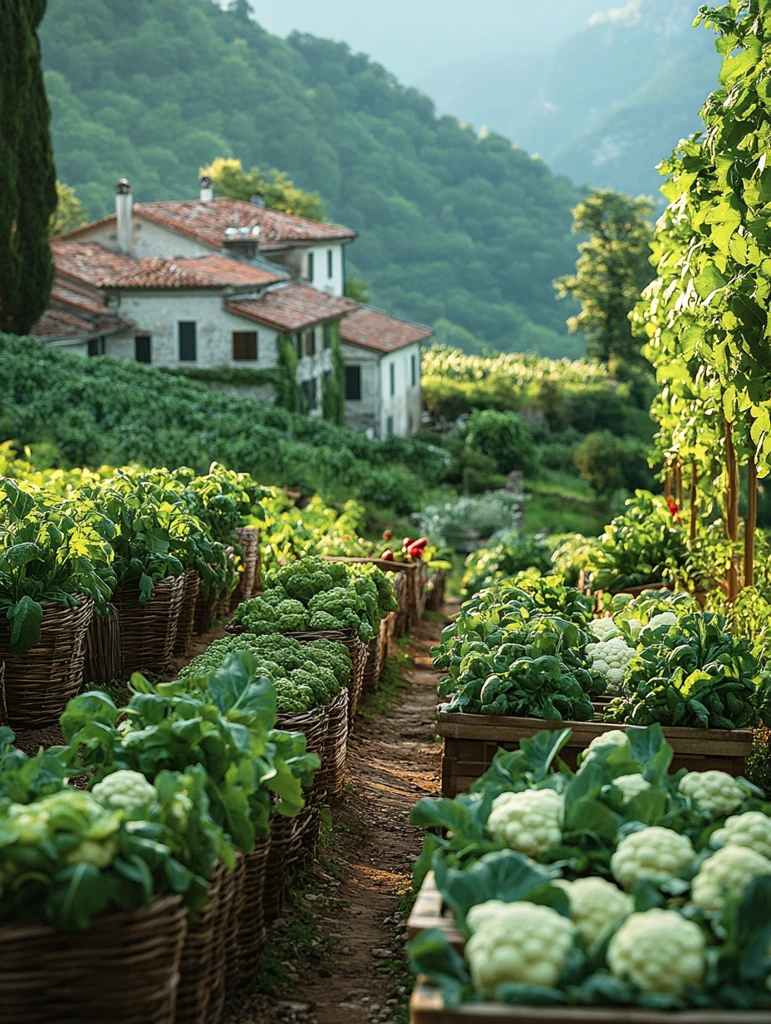 阳光下的蔬菜园