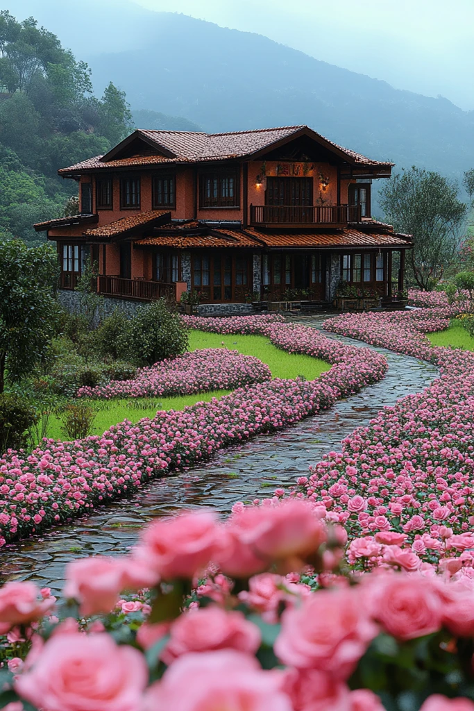 山间别墅玫瑰路