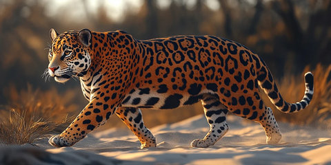 美洲豹悠然行走