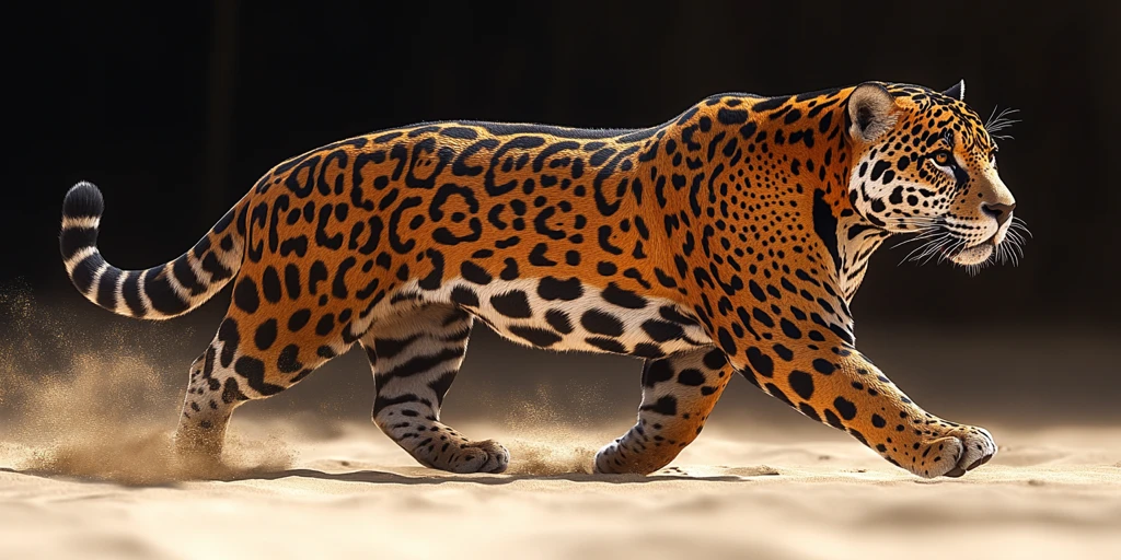 美洲豹悠然行走