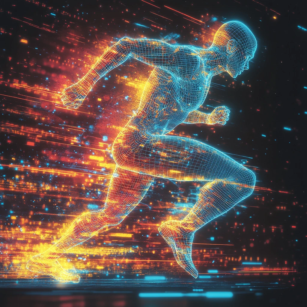 发光框架赛跑者