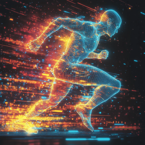 发光框架赛跑者