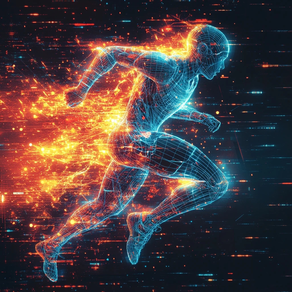 发光框架赛跑者