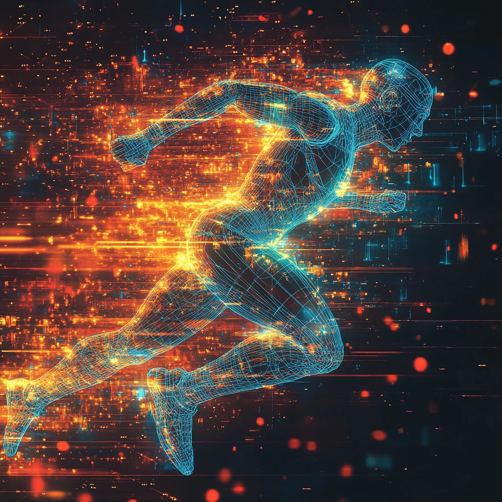 发光框架赛跑者