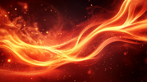 火焰飘带唯美波浪线