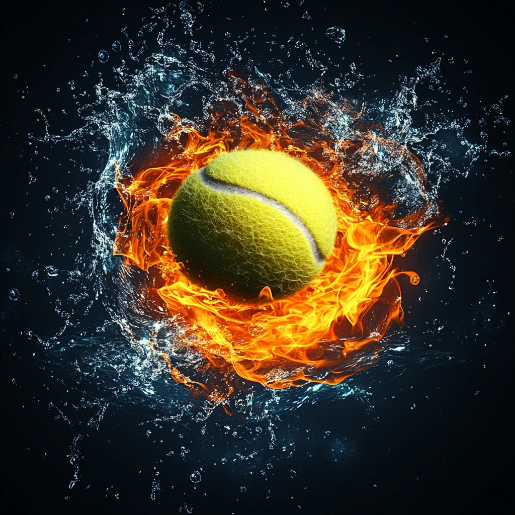 网球水中火焰