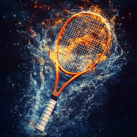网球水中火焰