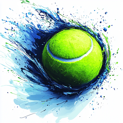 网球和球场线形