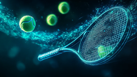 网球悬浮场景