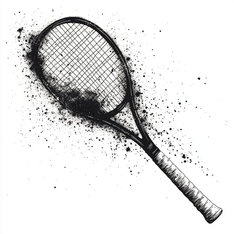 网球挥拍尘埃轨迹