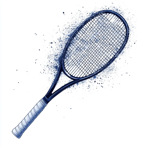 网球挥拍尘埃轨迹