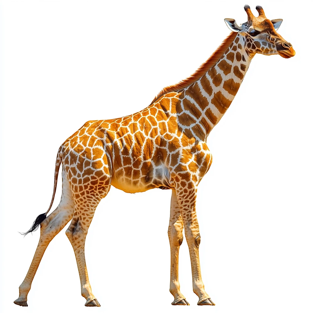 长颈鹿前腿伸展坐姿