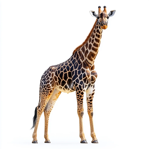 长颈鹿前腿伸展坐姿