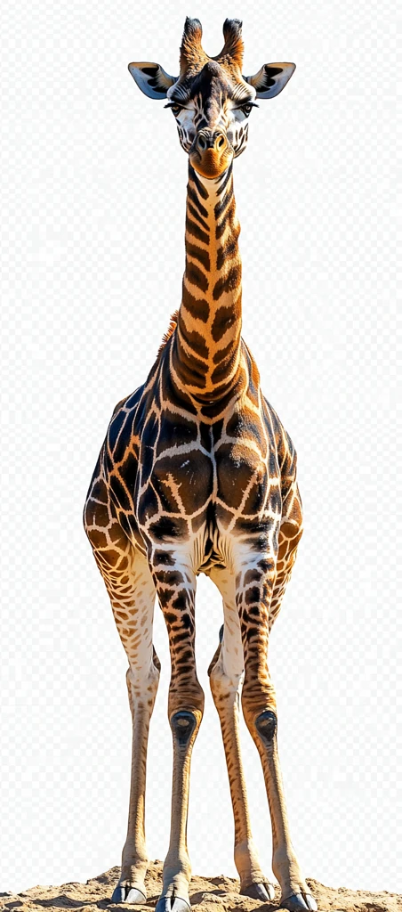 长颈鹿全身剪影