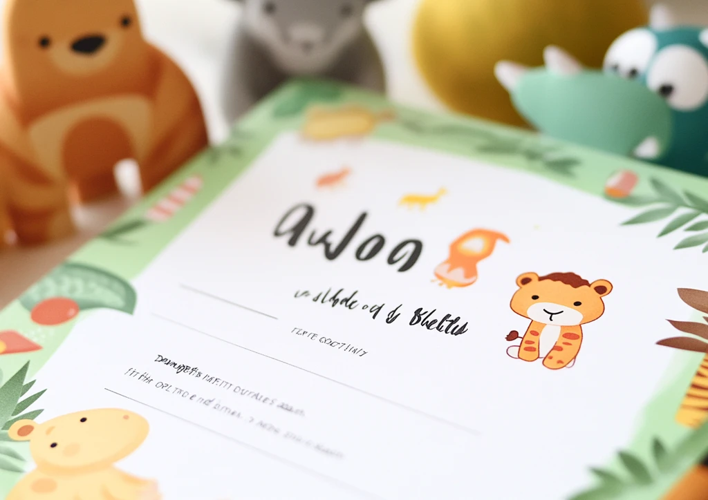 野生动物领养证书